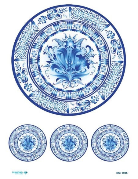 1405 Diamond Pirinç Dekopaj Kağıdı 30x42cm