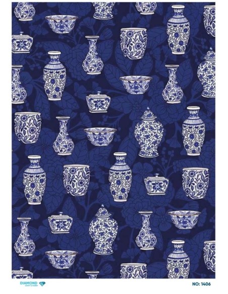 1406 Diamond Pirinç Dekopaj Kağıdı 30x42cm