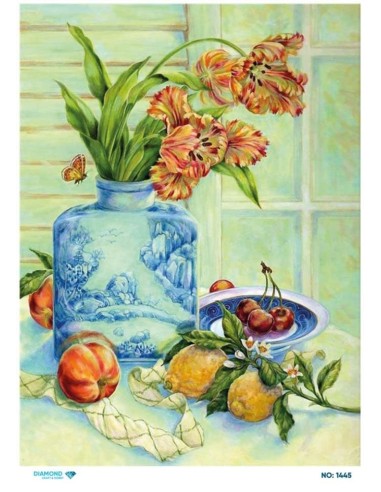 1445 Diamond Pirinç Dekopaj Kağıdı 30x42cm