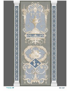 1487 Diamond Pirinç Dekopaj Kağıdı 30x42cm