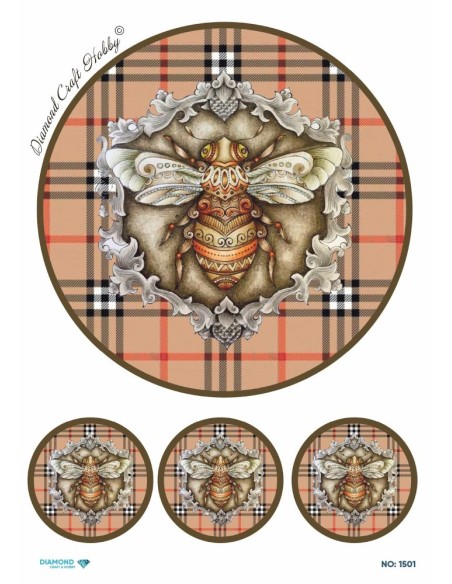 1501 Diamond Pirinç Dekopaj Kağıdı 30x42cm