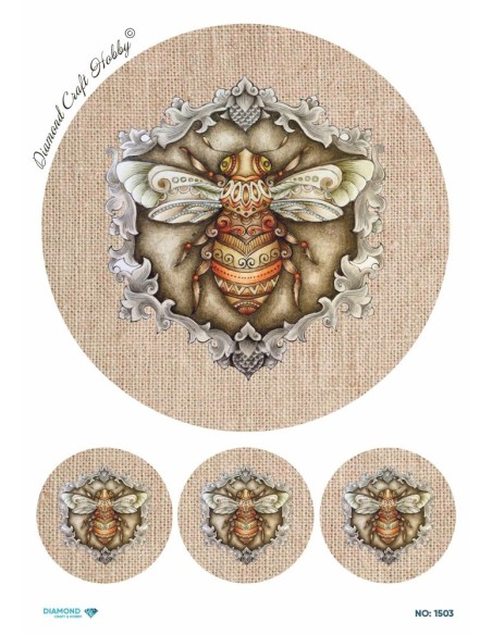 1503 Diamond Pirinç Dekopaj Kağıdı 30x42cm