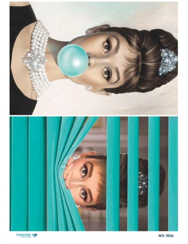 1504 Diamond Pirinç Dekopaj Kağıdı 30x42cm