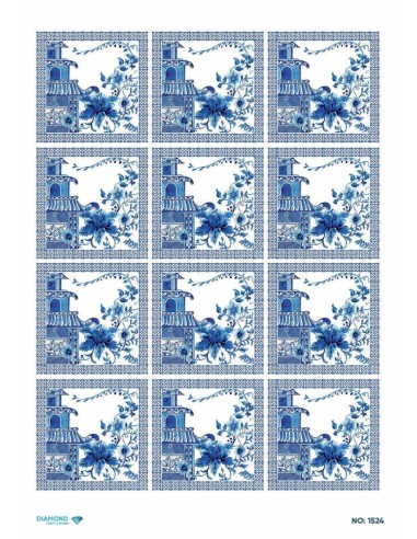 1524 Diamond Pirinç Dekopaj Kağıdı 30x42cm