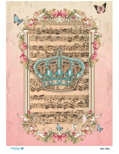 1534 Diamond Pirinç Dekopaj Kağıdı 30x42cm