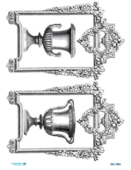 1554 Diamond Pirinç Dekopaj Kağıdı 30x42cm