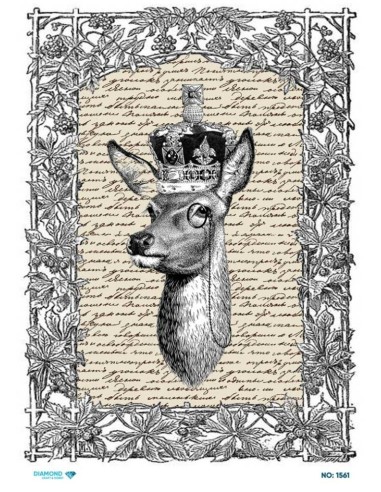 1561 Diamond Pirinç Dekopaj Kağıdı 30x42cm