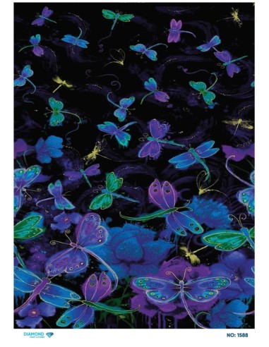 1588 Diamond Pirinç Dekopaj Kağıdı 30x42cm