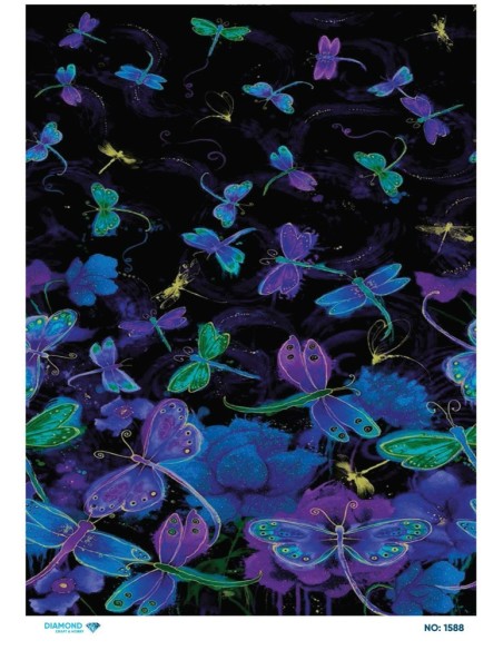 1588 Diamond Pirinç Dekopaj Kağıdı 30x42cm
