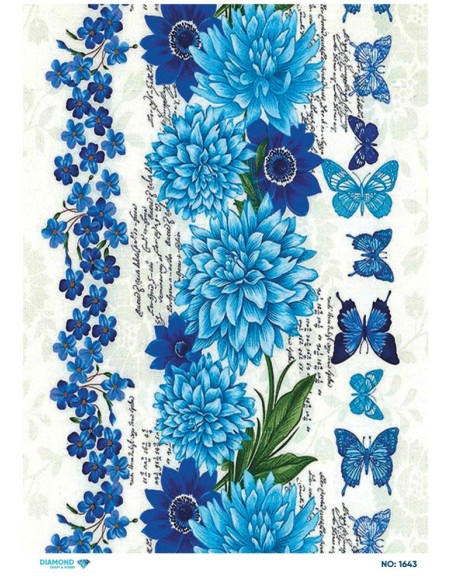 1643 Diamond Pirinç Dekopaj Kağıdı 30x42cm