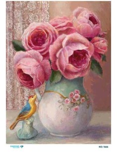 1666 Diamond Pirinç Dekopaj Kağıdı 30x42cm