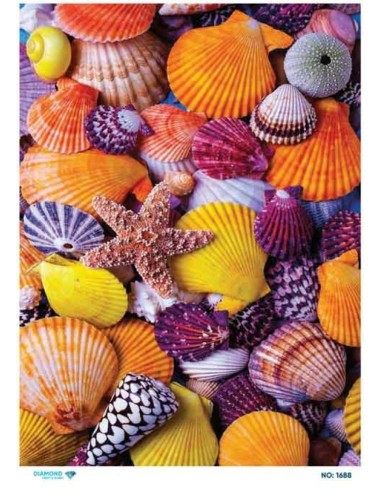 1688 Diamond Pirinç Dekopaj Kağıdı 30x42cm